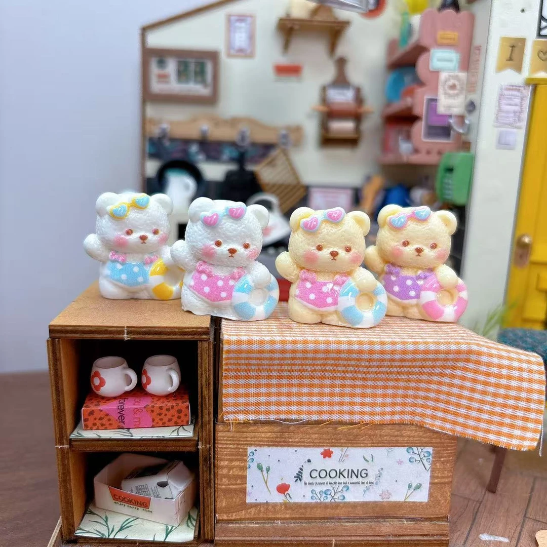 【比基尼泳圈莉娜熊】安小小定制DIY手机饰品配件可爱创意