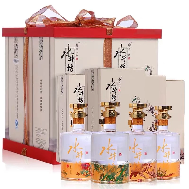 水井坊 第一坊酒梅兰竹菊礼盒 浓箱型 【老汪专属】52度600ml*4