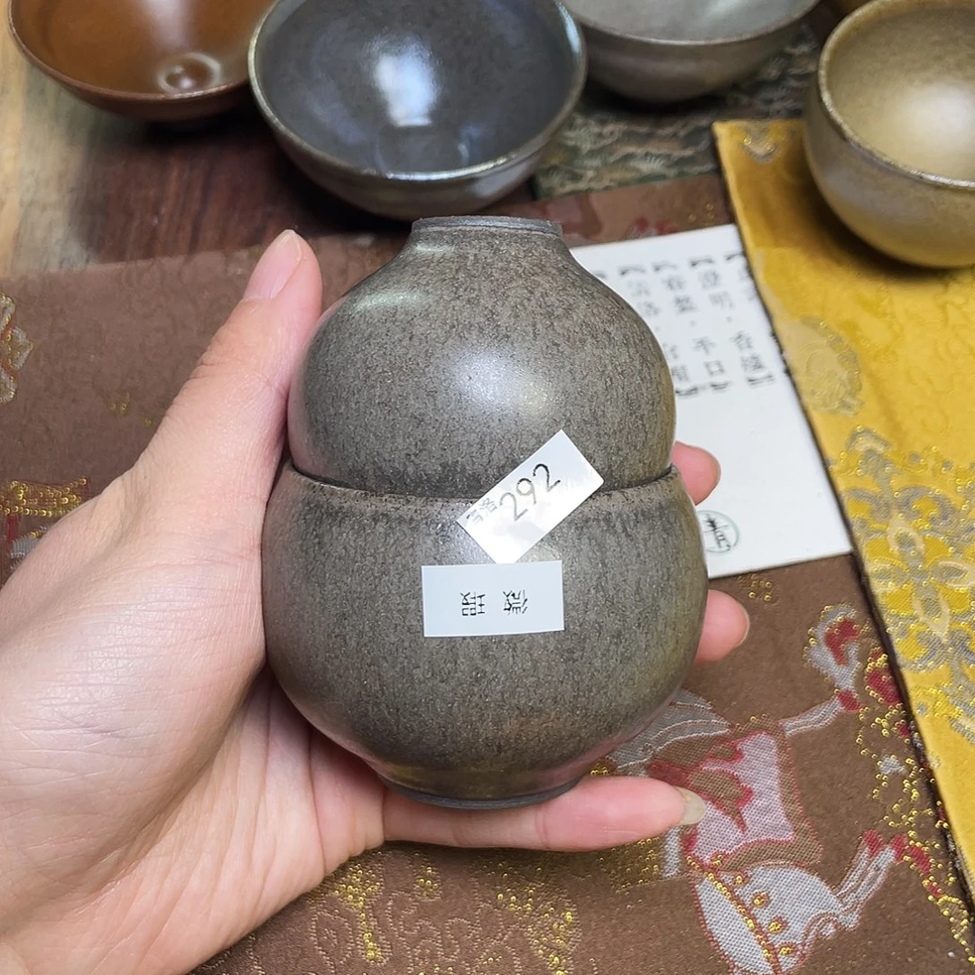茶盏292 福临号建盏柴烧薄胎微瑕