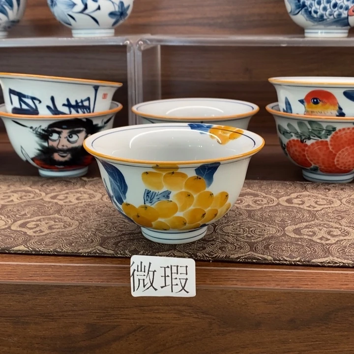 釉下老陶泥手工绘制