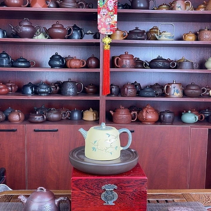 k***t紫砂茶壶李老师胶泥汉铎紫砂壶本山绿