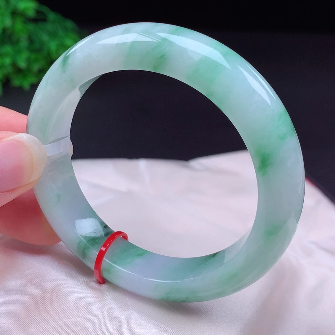 翡翠未镶嵌手镯55圈口431135