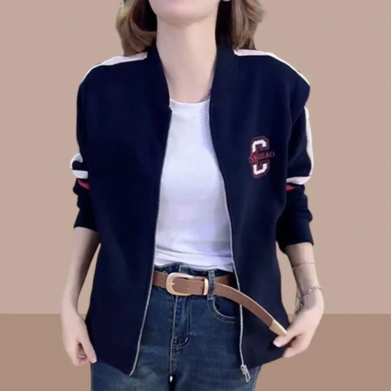 女士短外套2025春秋季新款女装休闲运动上衣棒球服开衫上衣潮牌