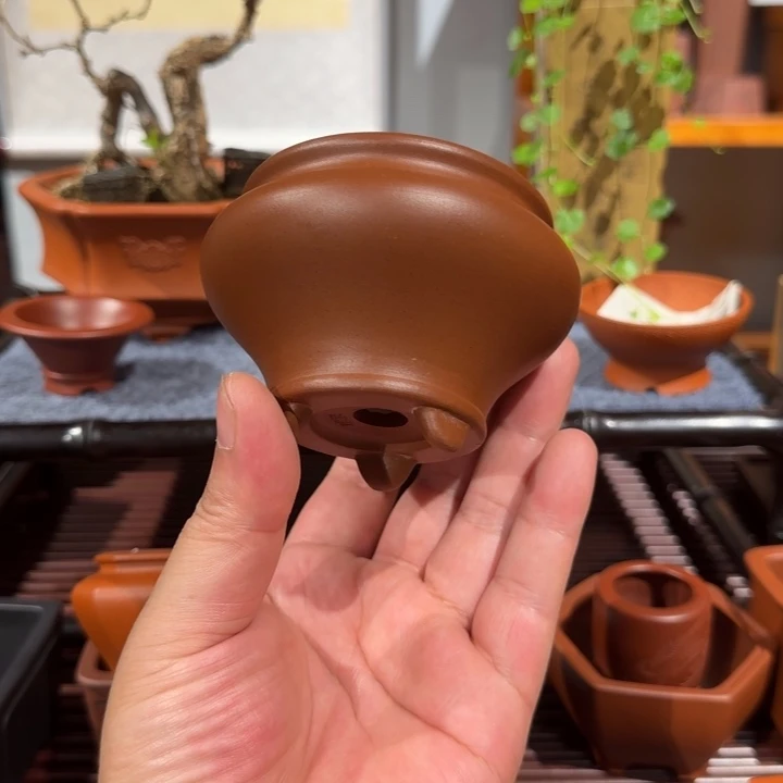 紫砂花盆原矿紫泥