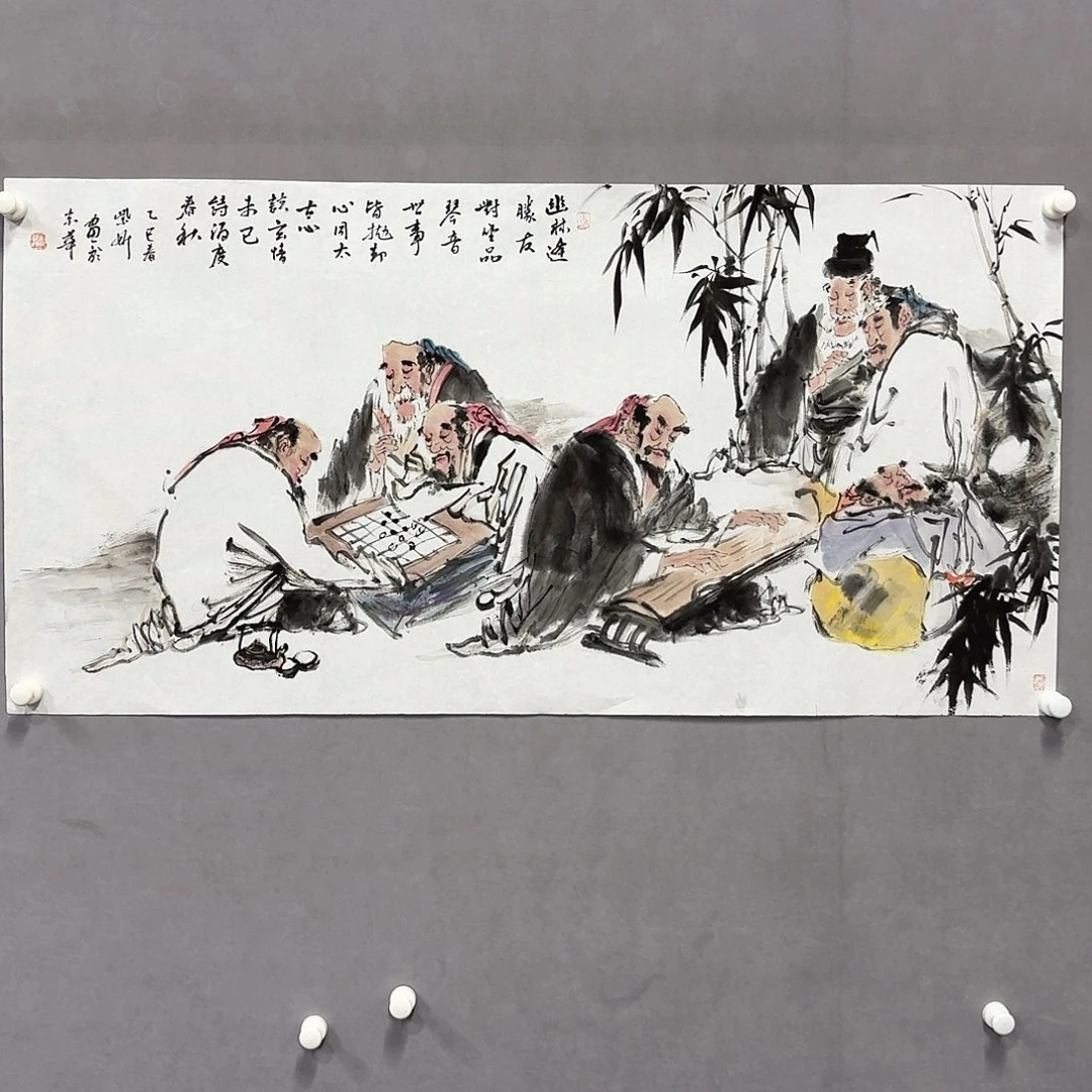 国画亲笔手绘放心去藏