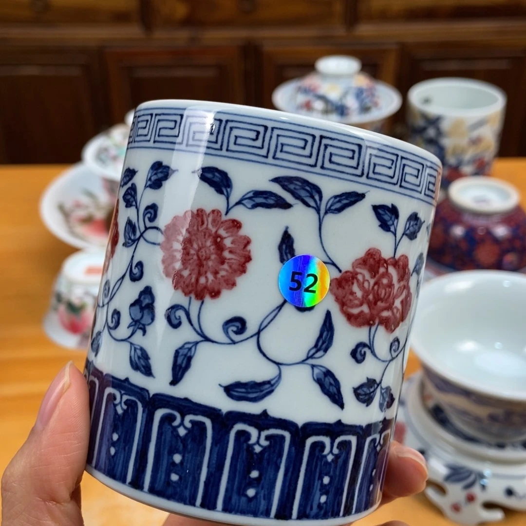 手绘现代茶具非古董