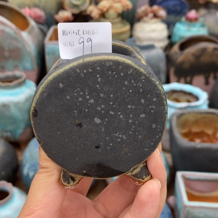 粗砂花盆1987盆新中式D864