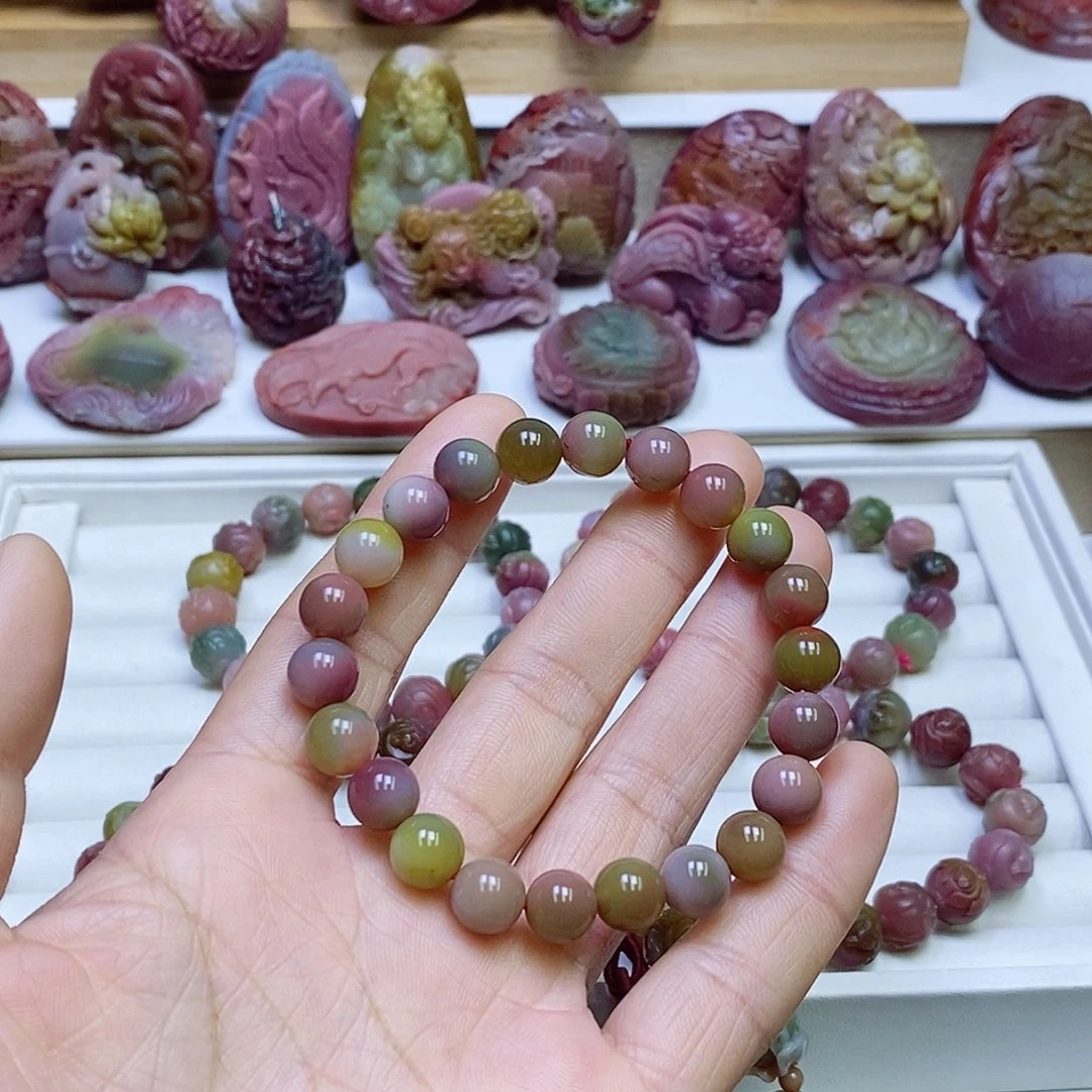 玛瑙/玉髓盐源玛瑙手串未镶嵌