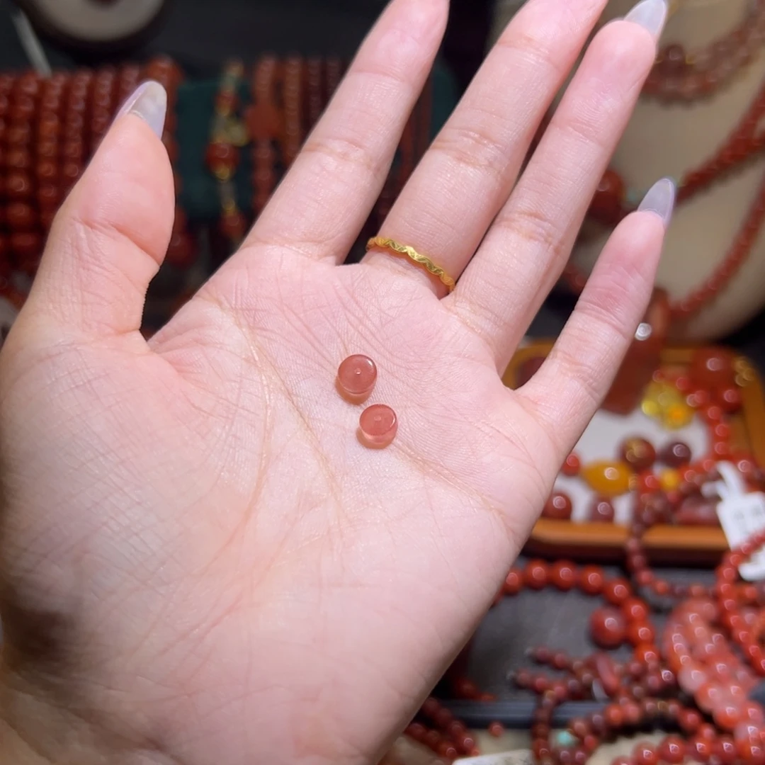 南红玛瑙未镶嵌手串2颗