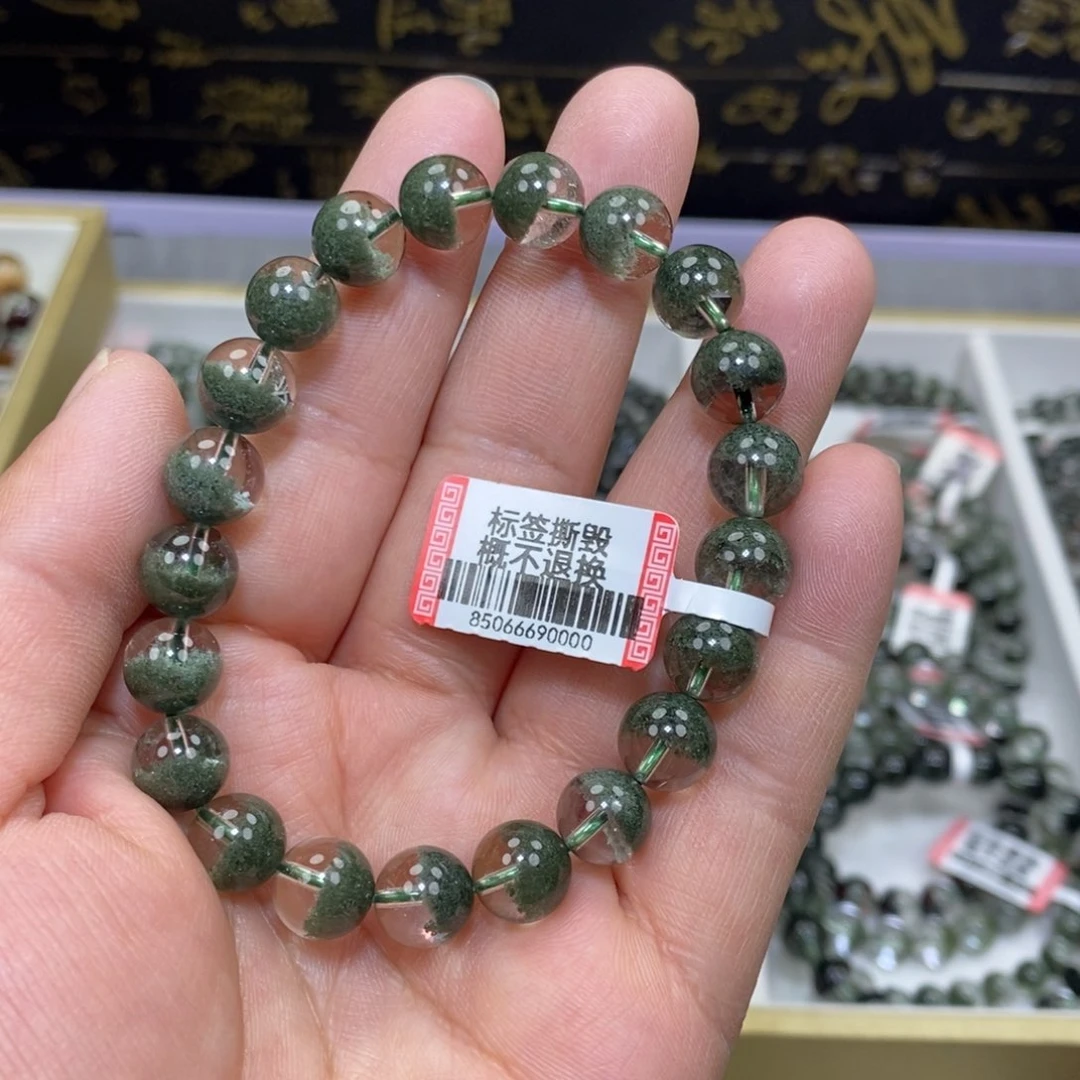 水晶绿幽灵手串未镶嵌