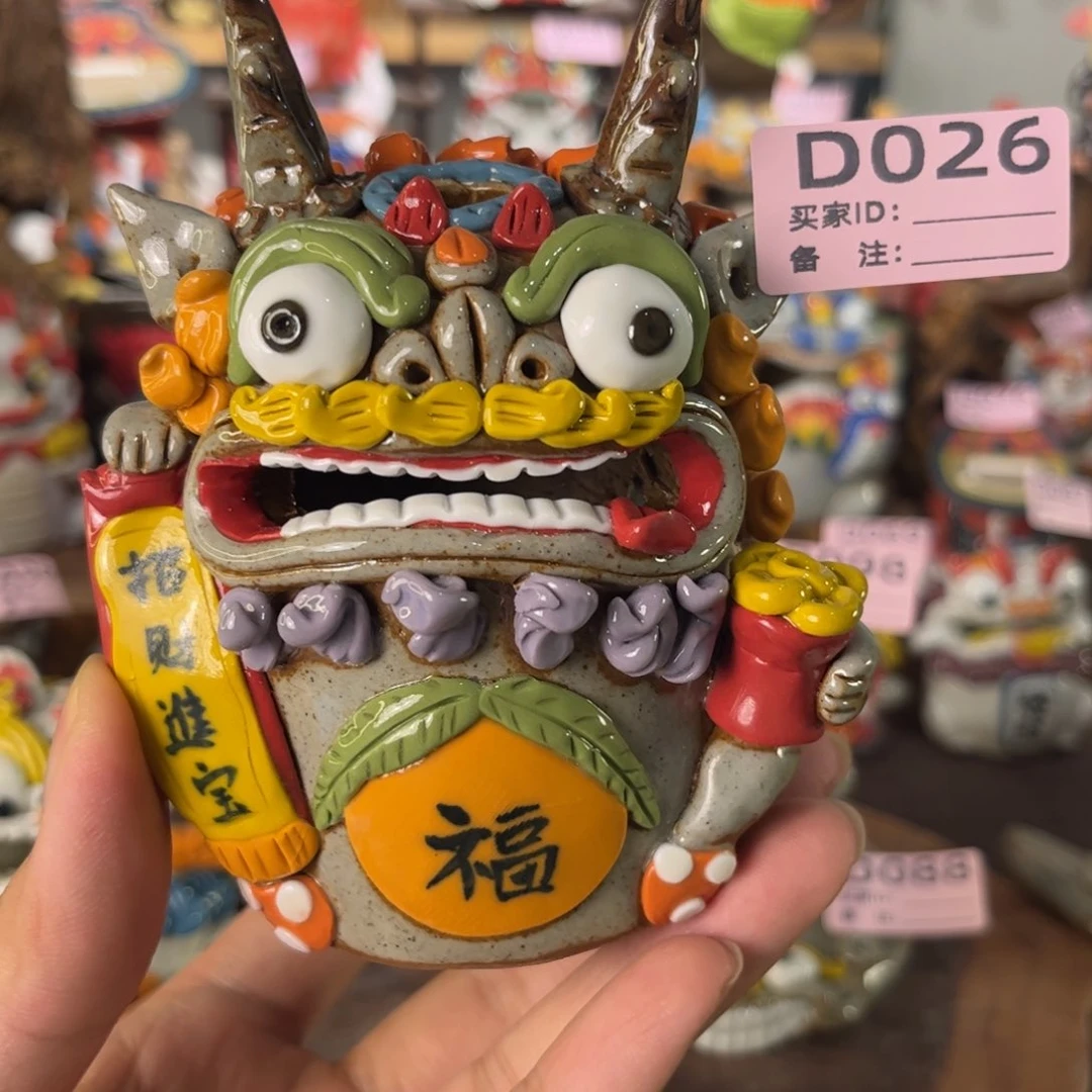 泥塑纯手工茶宠摆件