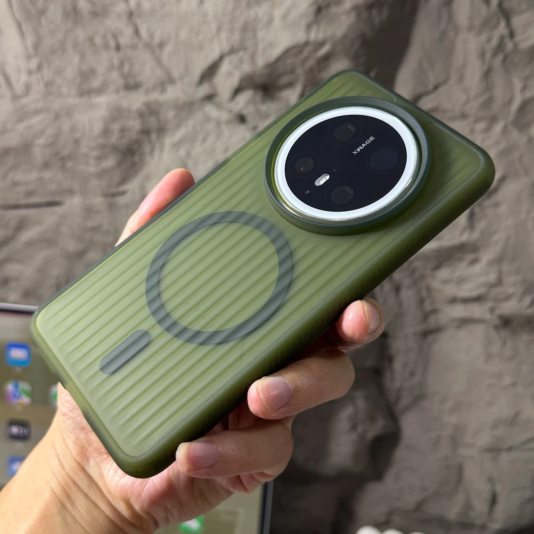 磁吸软边瓦楞适用华为Mate70pro+手机壳磨砂Mate60Pro+防摔保护套