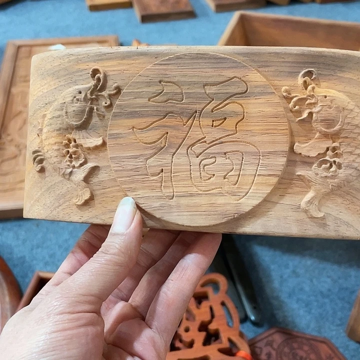 禅***心非洲紫檀（红花梨）金鱼