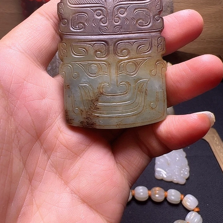 颈饰未镶嵌和田玉（糖玉）民***堂