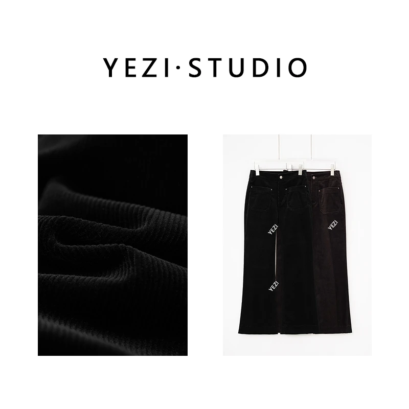 【现货直发】【博主既视感】16坑高密灯芯绒九分休闲微喇裤25336044