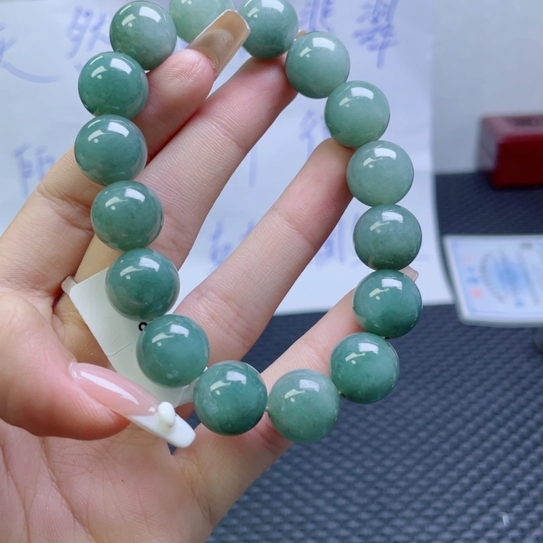 未镶嵌定制翡翠珠串