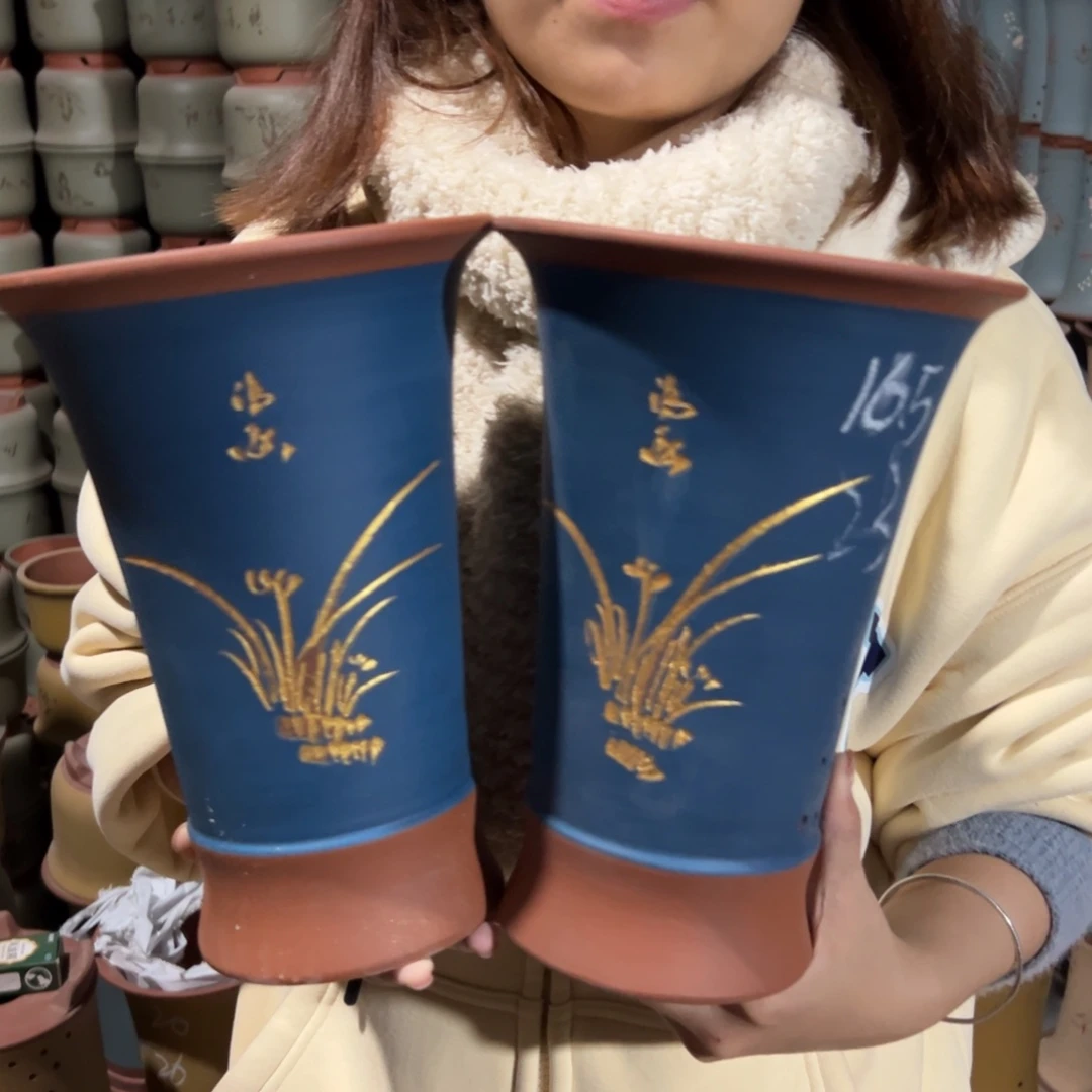 宜兴川阁紫砂花盆