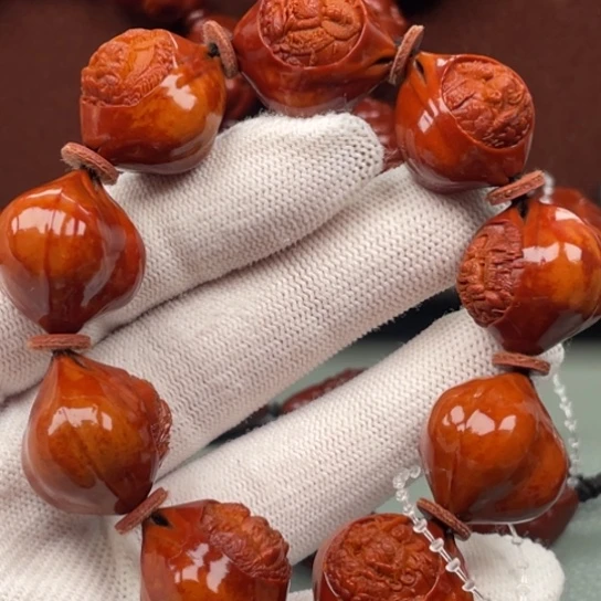 小***虫橄榄核手串橄榄核