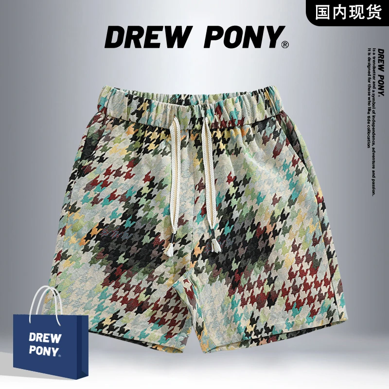 【轻奢潮牌现货】DREWPONY时尚短裤男士夏季外穿休闲中裤迷彩五分裤