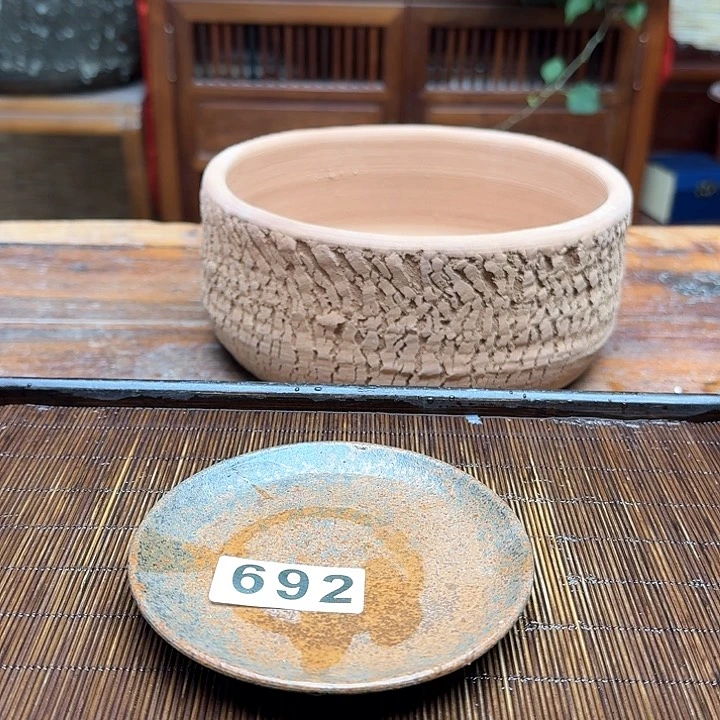 纯手工制作粗陶茶具