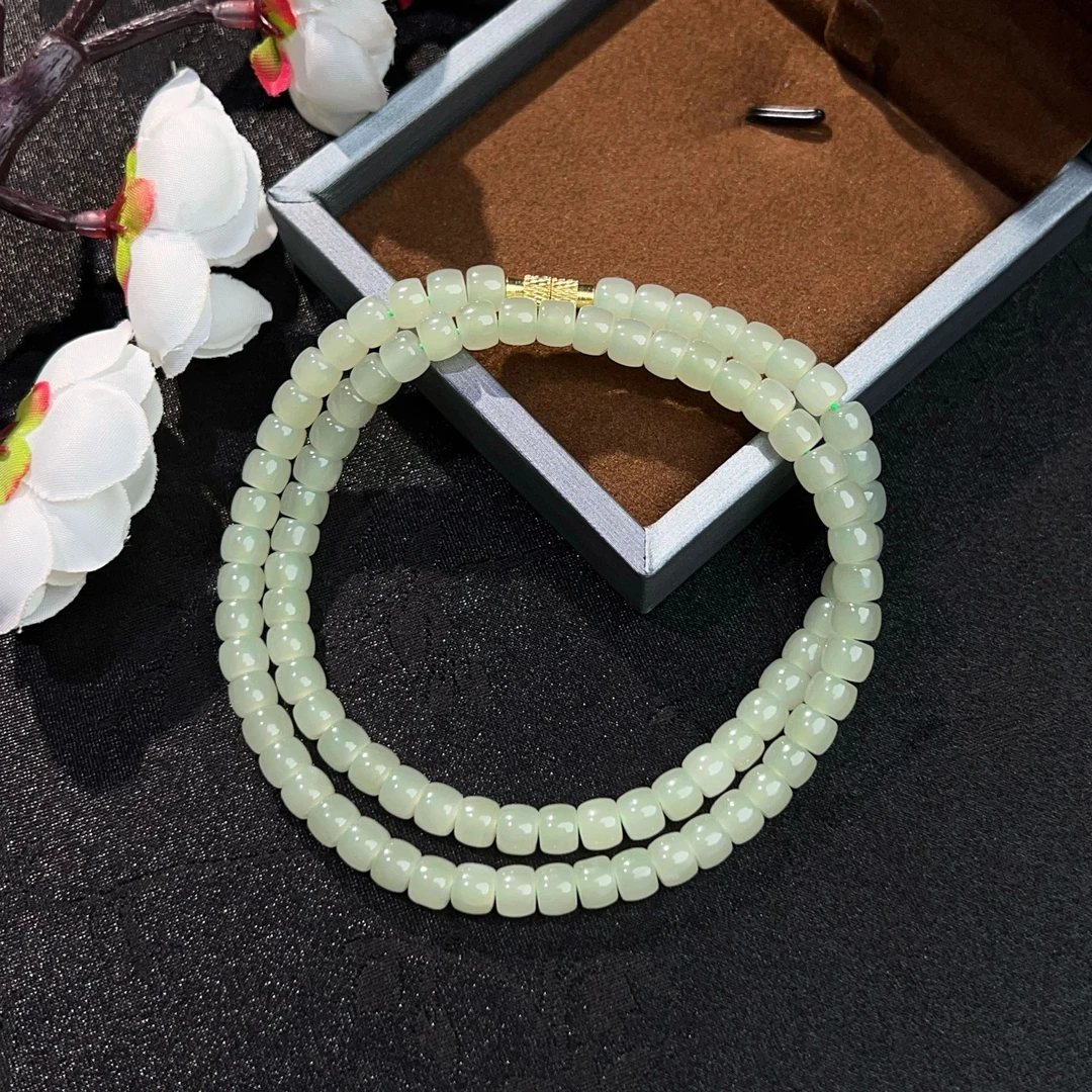 天然和田玉晴水直切项链-JH0240(多样性发货)