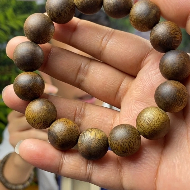 手串沉香奇楠圆珠手串 15mm单圈 多样性发一