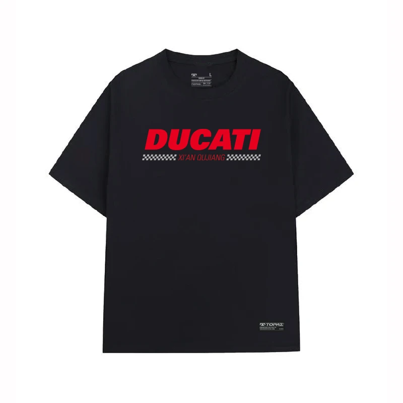 托帕兹 x 杜卡迪 联名款 限定机车赛车短袖T恤 男女同款 黑色