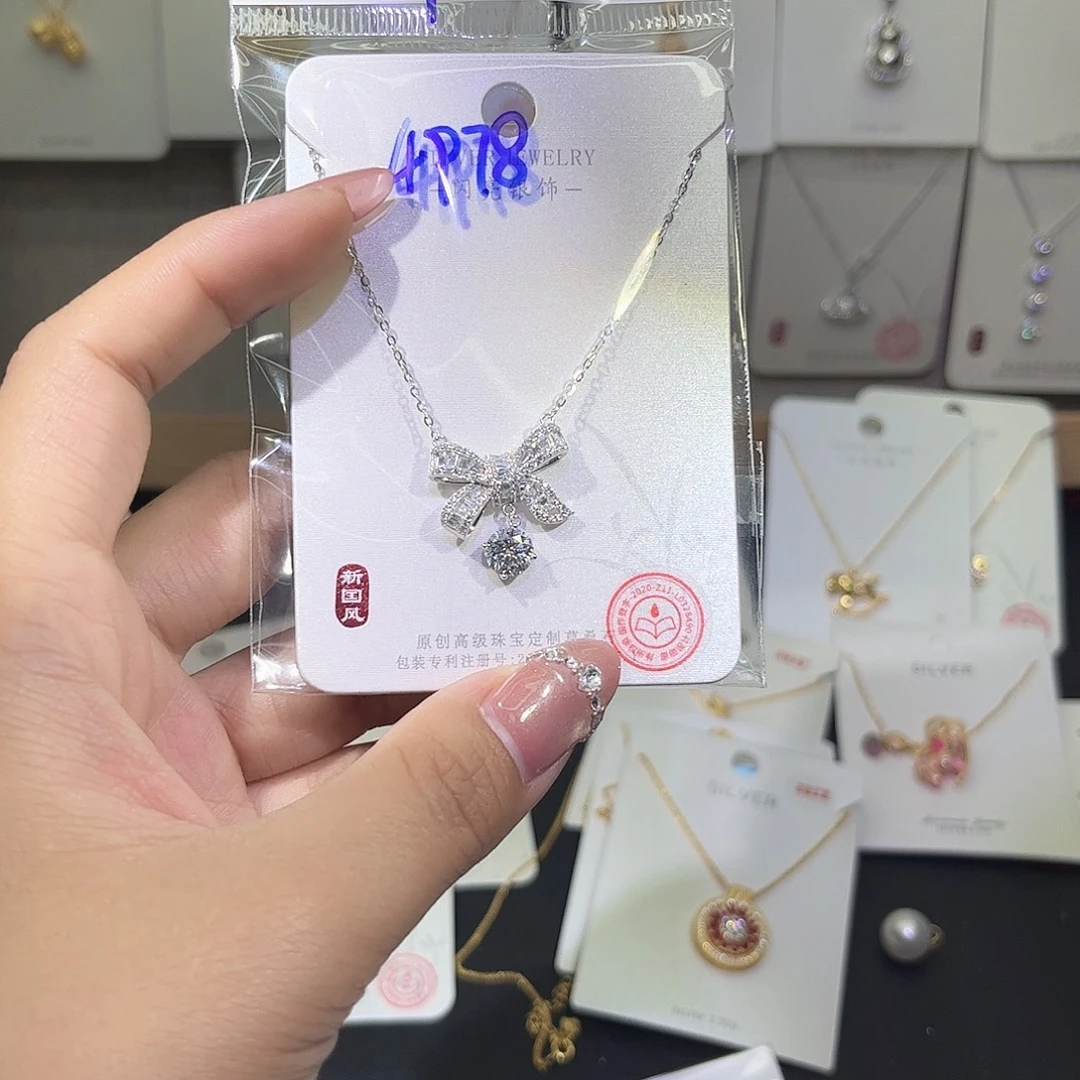 吊坠925银合成碳硅石