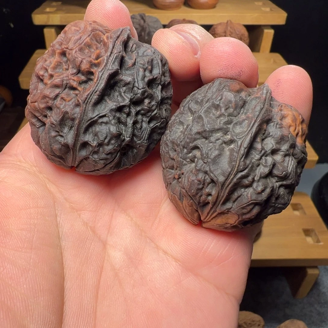 文玩核桃吊坠紫衣将军膀43mm（高）