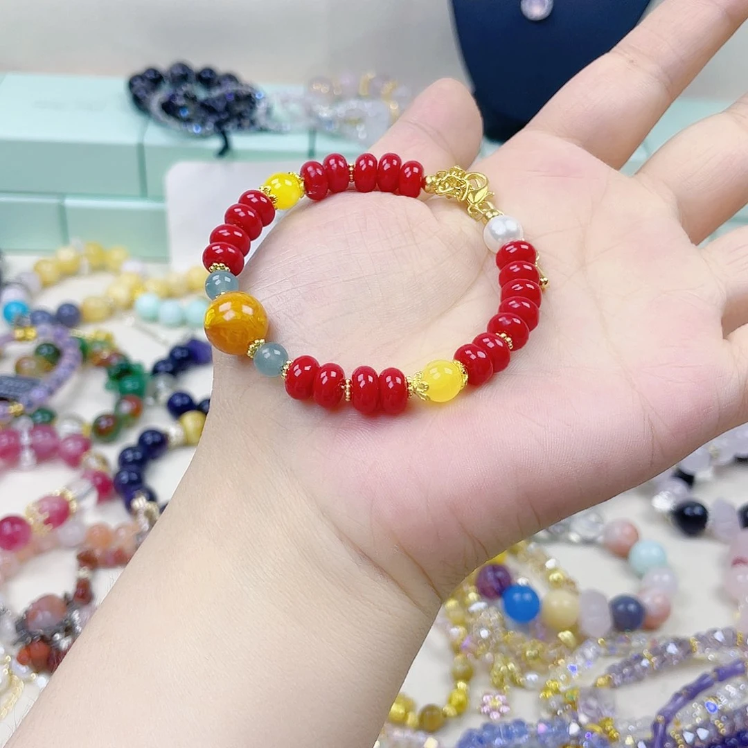 手饰针钠钙石银S925镀金镶嵌