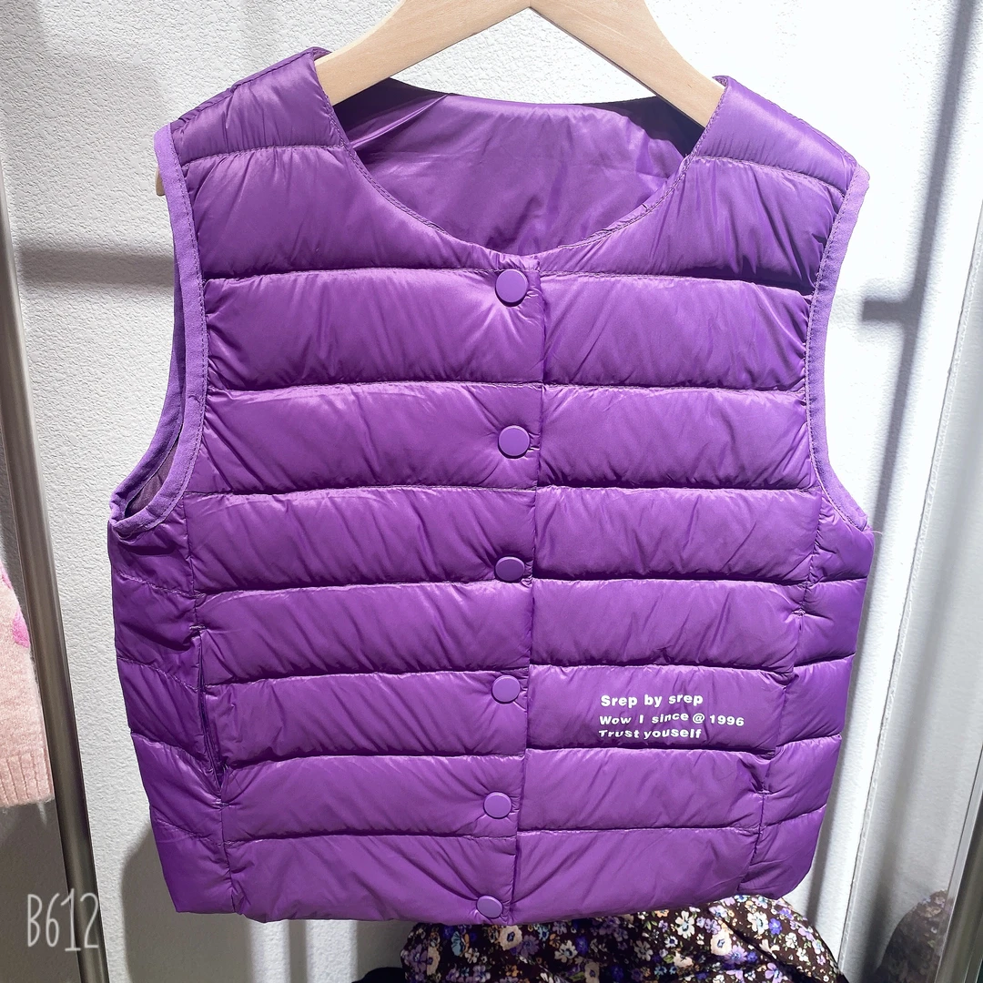 9603童装轻薄羽绒马甲