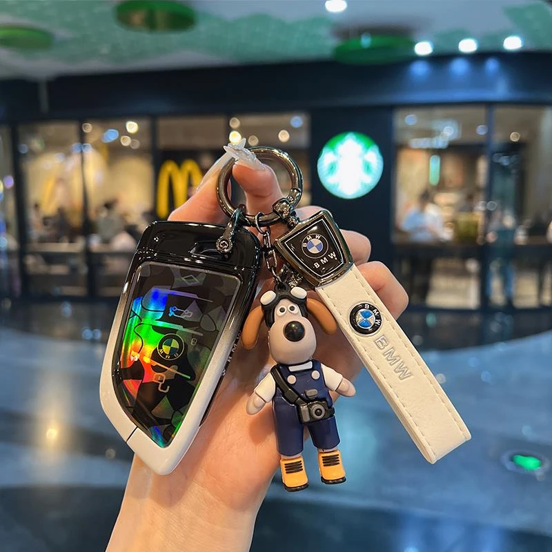 适用宝马钥匙套5系3系7系刀锋530壳x1x3x5x7包三系325车男女炫彩