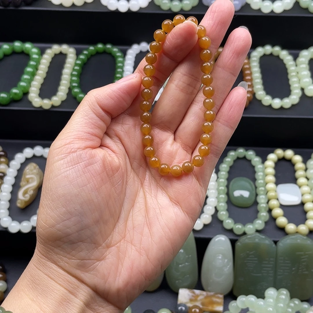 和田玉未镶嵌手链