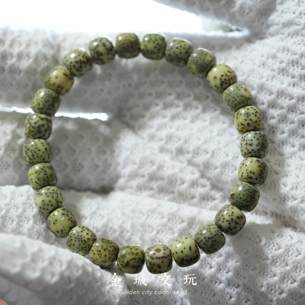 毕业级原生态海南星月菩提阴皮青花瓷文玩手串8mm