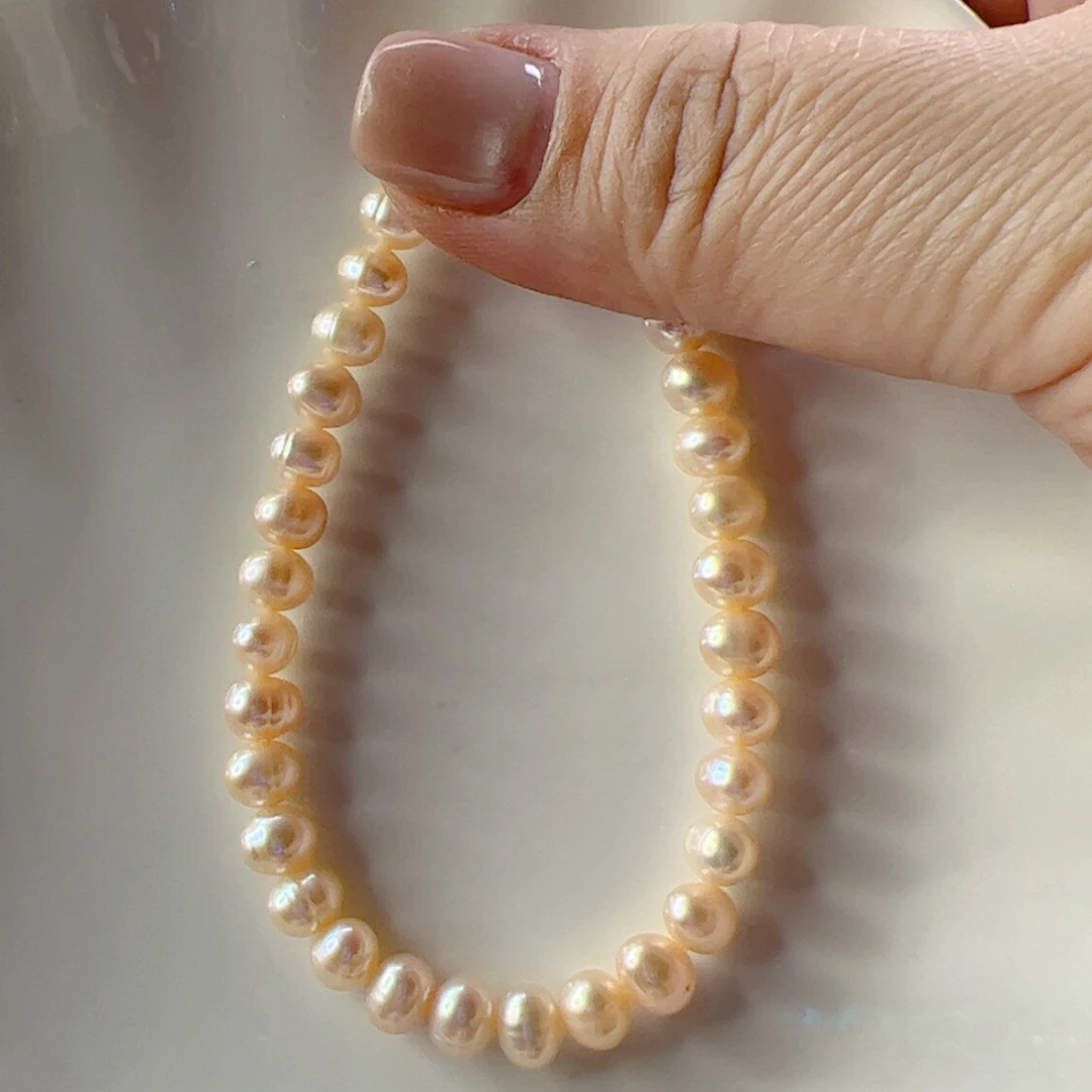 淡水珍珠合金手绳040