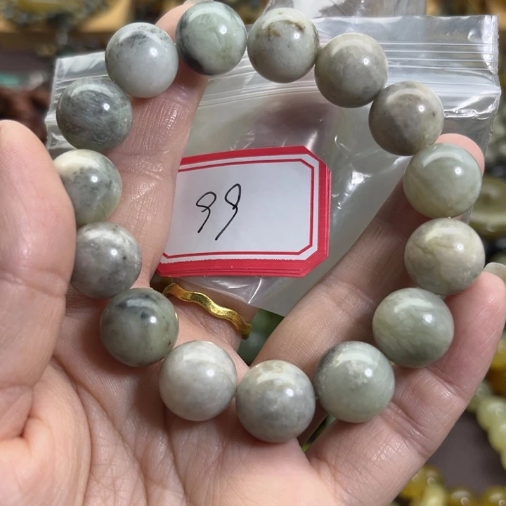 未镶嵌蛇纹石玉手链