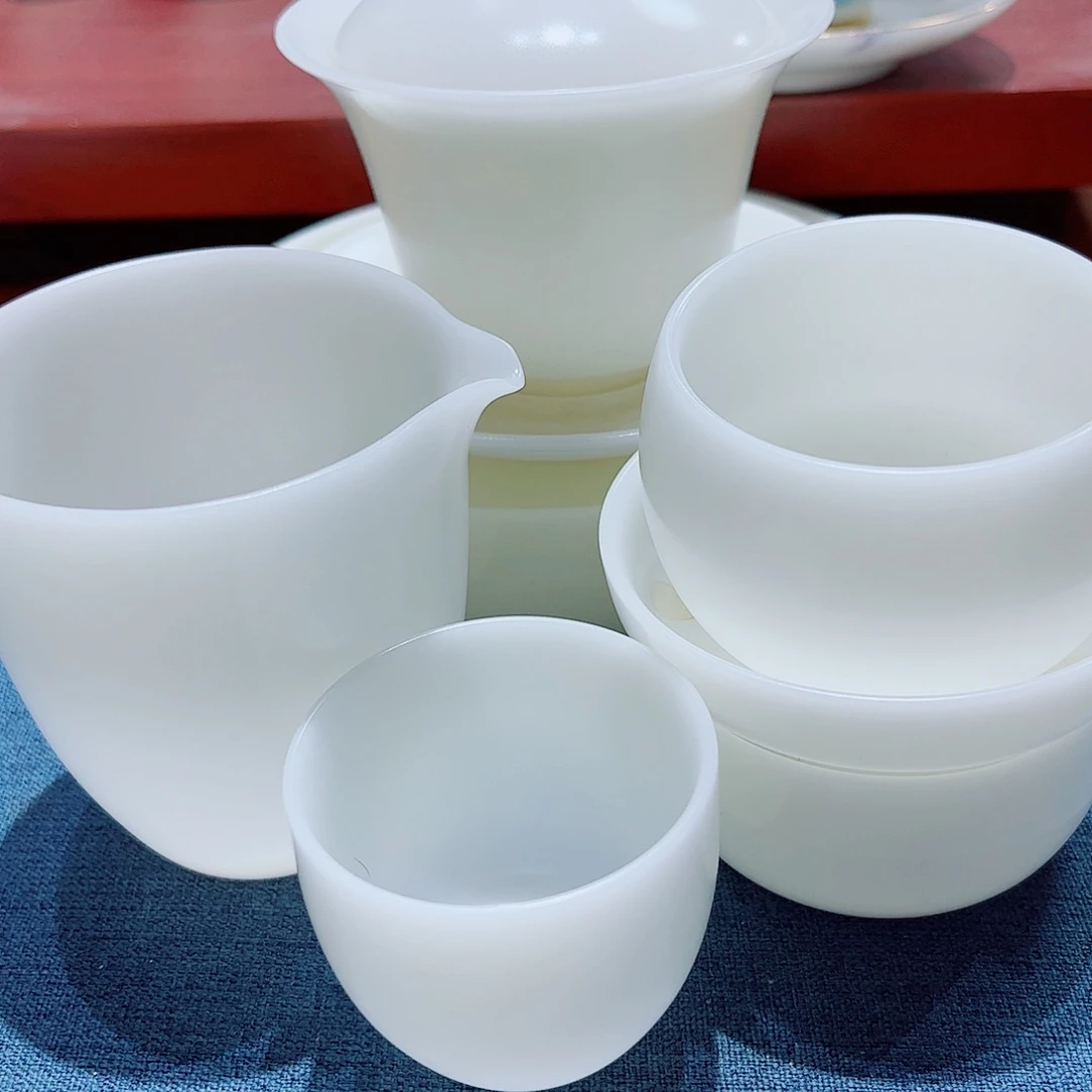 陶瓷素烧璞玉150cc➕6杯套安全