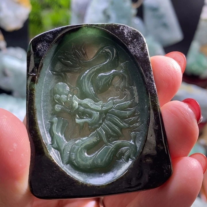 【闪购商品】颈饰未镶嵌翡翠龙牌