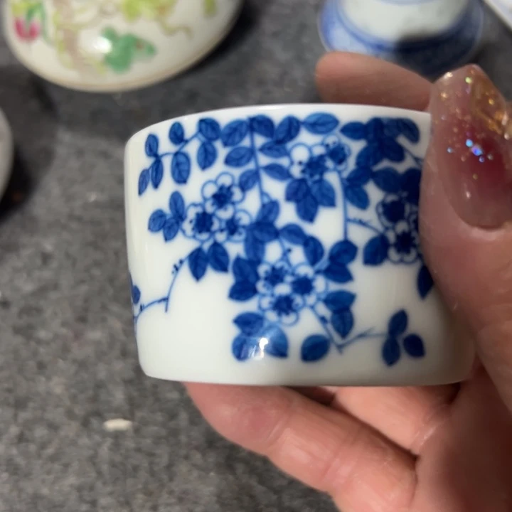 杯1*3赶景德镇陶瓷小杯子青花