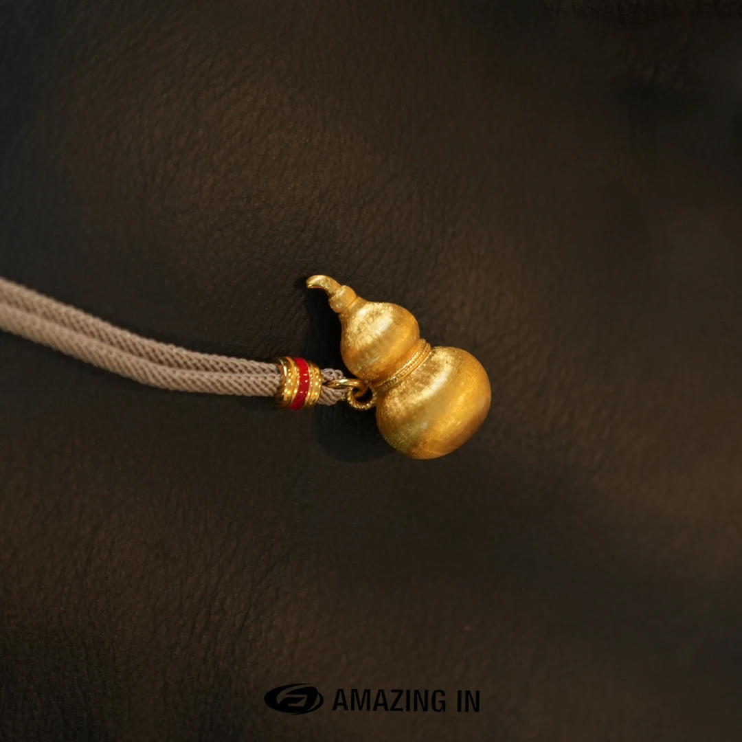 吊坠925银 AMAZING IN | 厚真金电镀葫芦吊坠 A250114-MSJ-81324