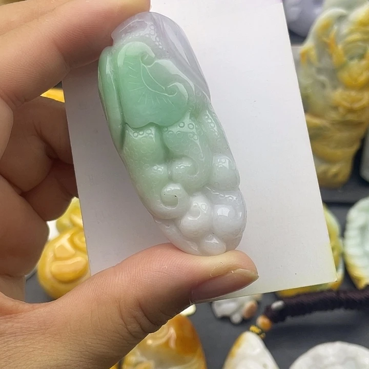 翡翠未镶嵌颈饰天然翡翠
