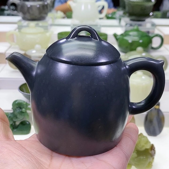 未镶嵌和田玉挂件茶壶230m l