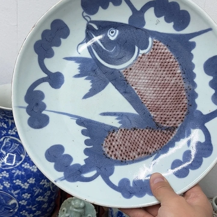 巴***阁瓷片精美的陶瓷摆件……