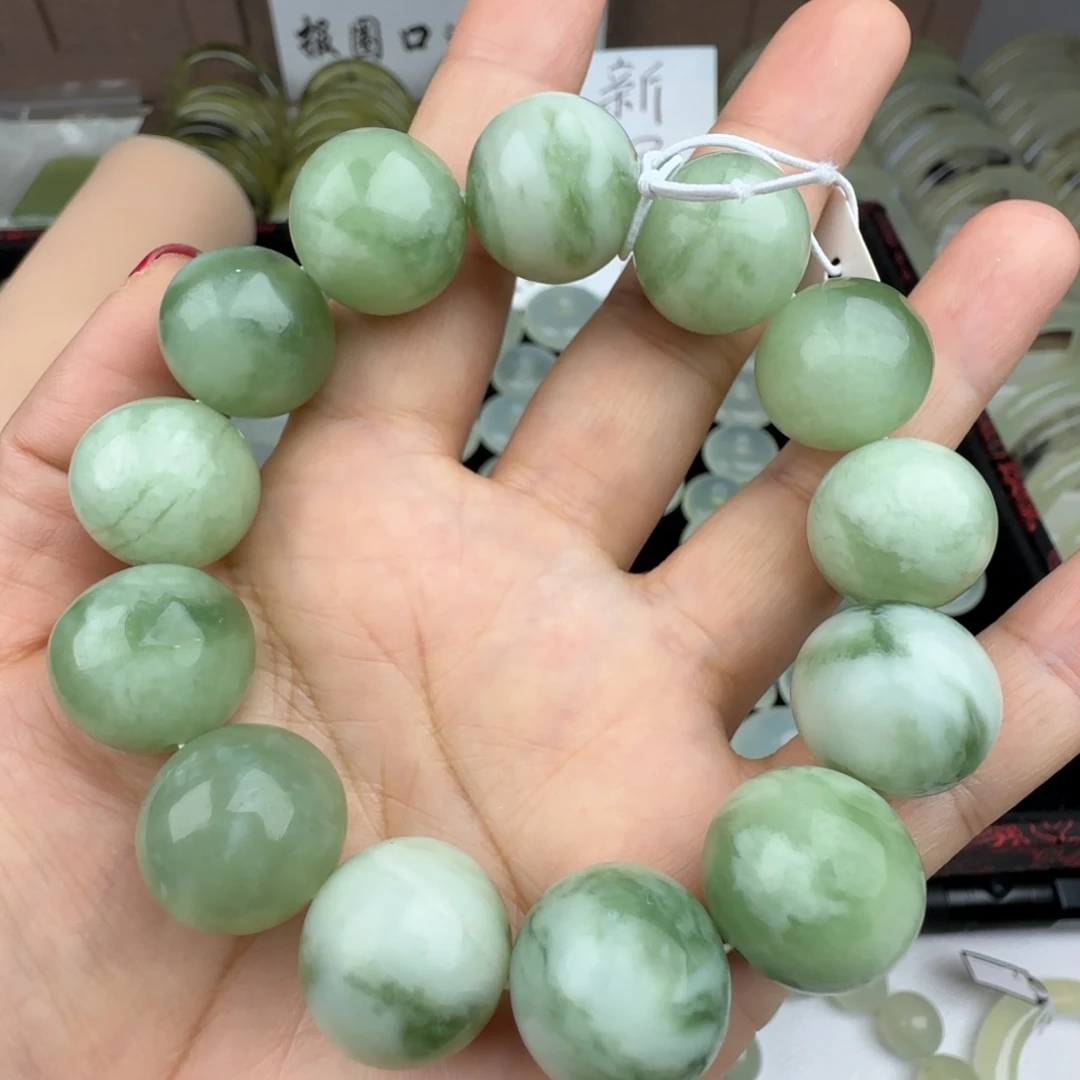 蛇纹石玉未镶嵌手链