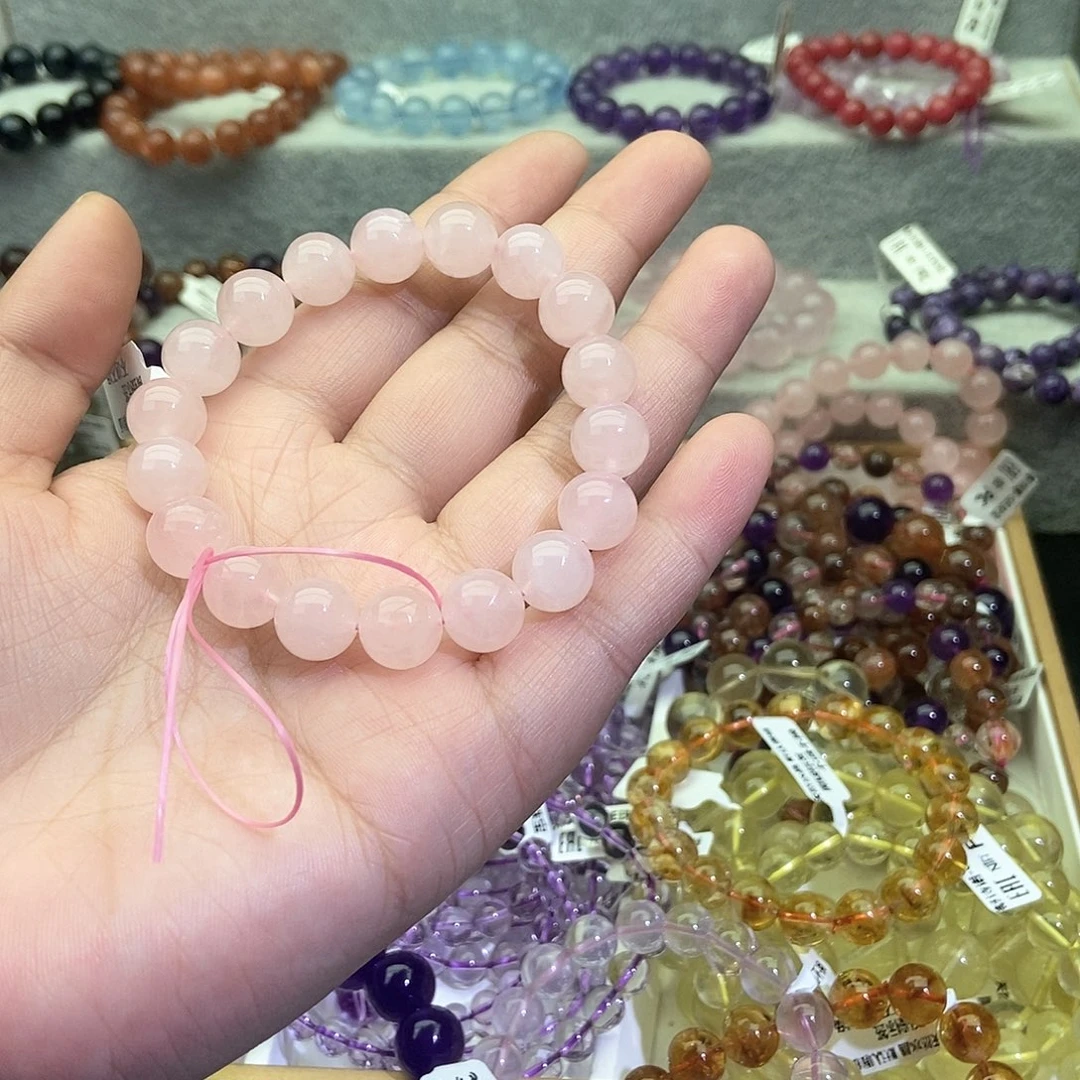 水晶手链未镶嵌王*瓜粉水晶10