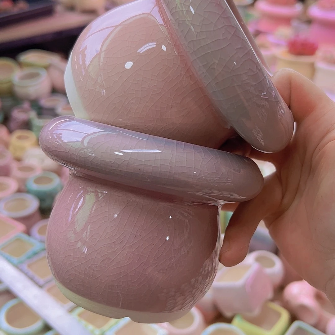 陶瓷花盆当场满12包邮