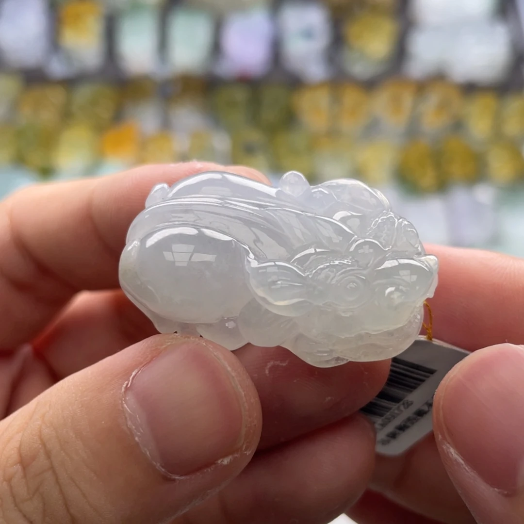 翡翠未镶嵌颈饰貔貅15