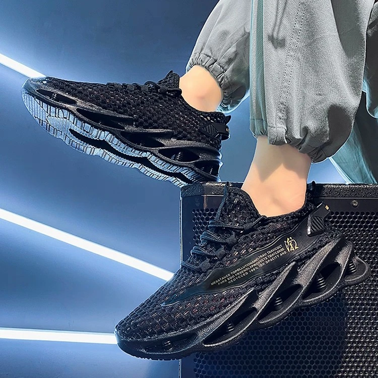 啥呀男女夏季透气镂空网面运动休闲鞋