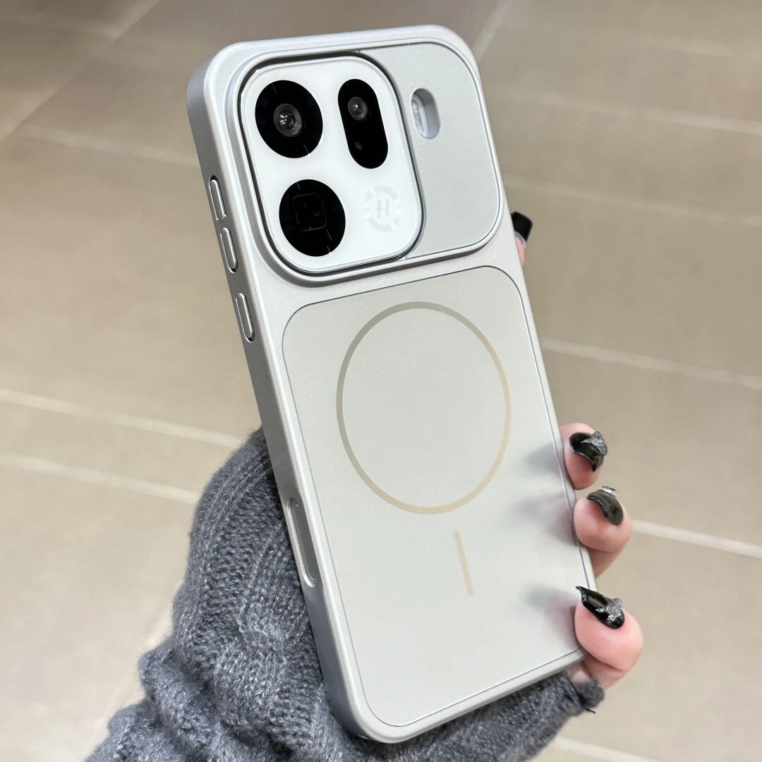 秒变细圈磁吸适用新款OPPOfindx9pro手机壳电镀磨砂findx9保护壳