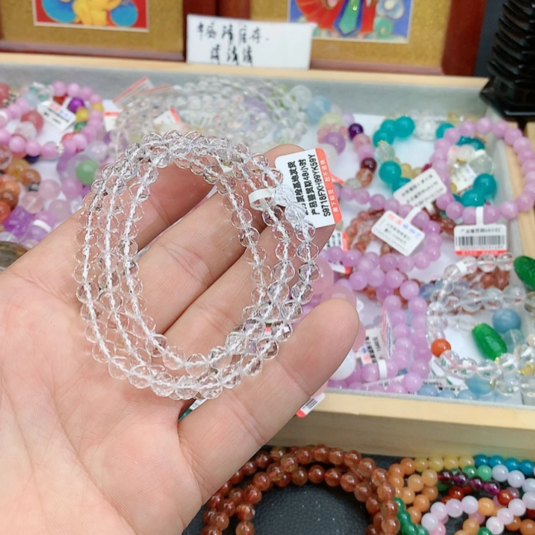 【闪购商品】银S925镶嵌手链烟晶